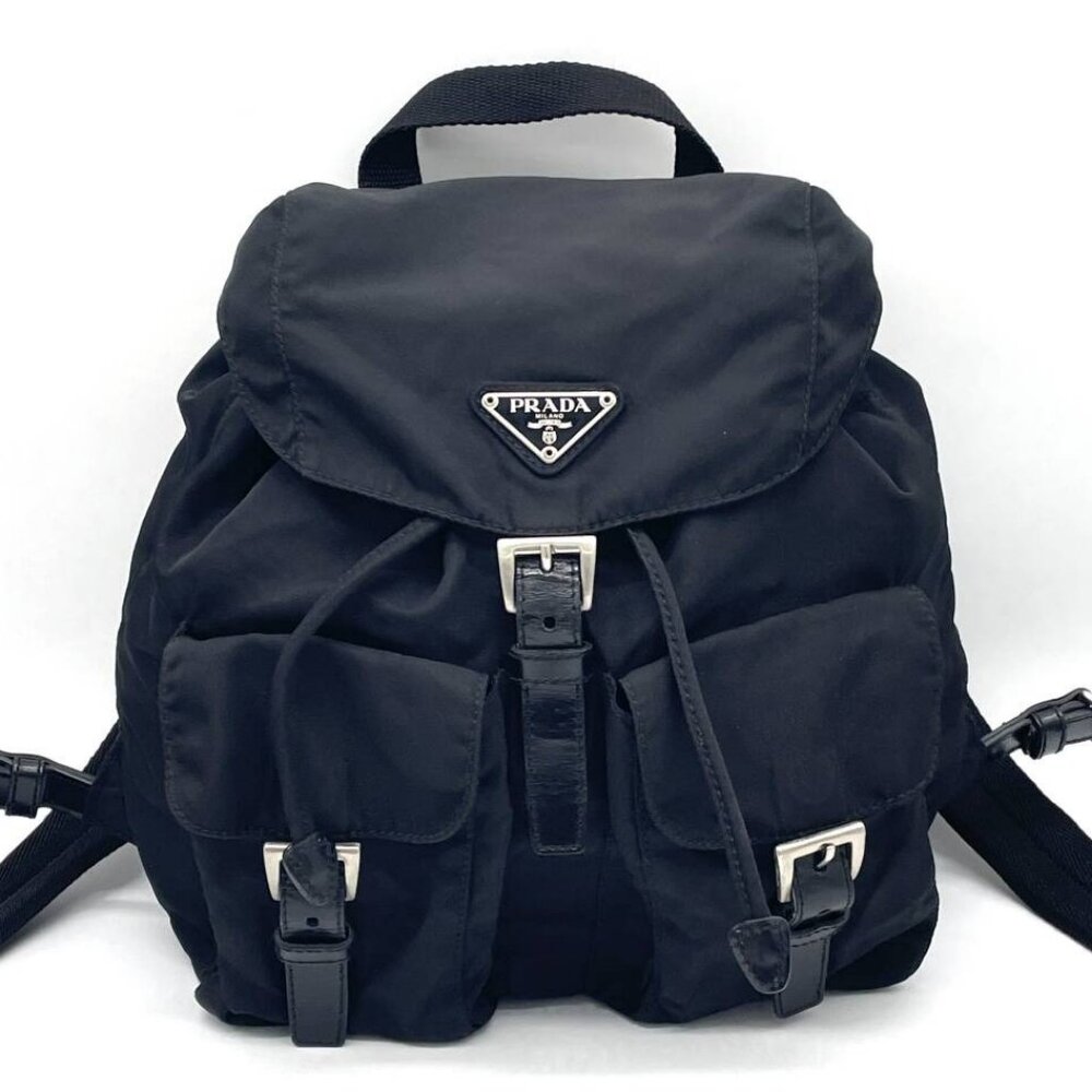 Authentic Prada Nylon Tessuto Backpack Saffiano L… - image 3